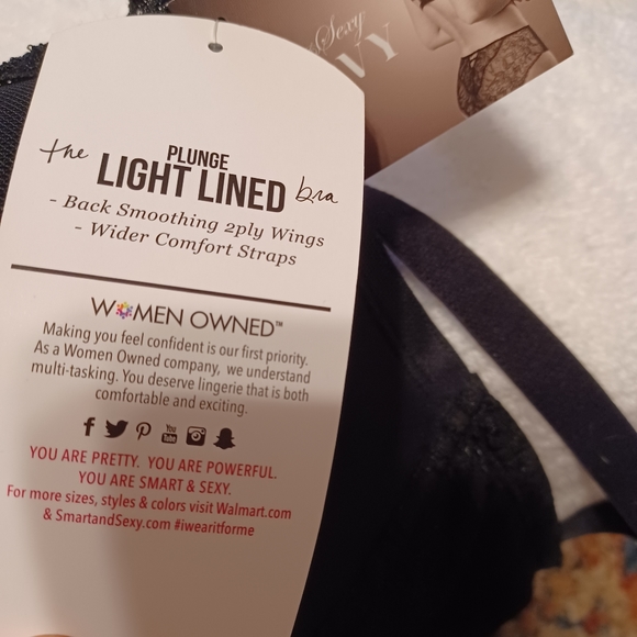 NWT Black Bra 42E (DD) Soft Lace Comfort Straps Back Smoothing - Picture 3 of 8